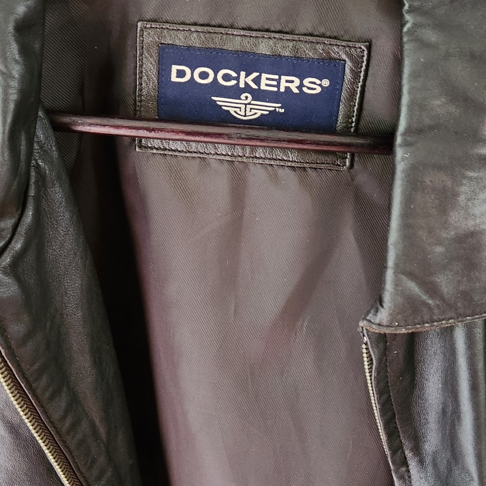 Dockers men's leather jacket
